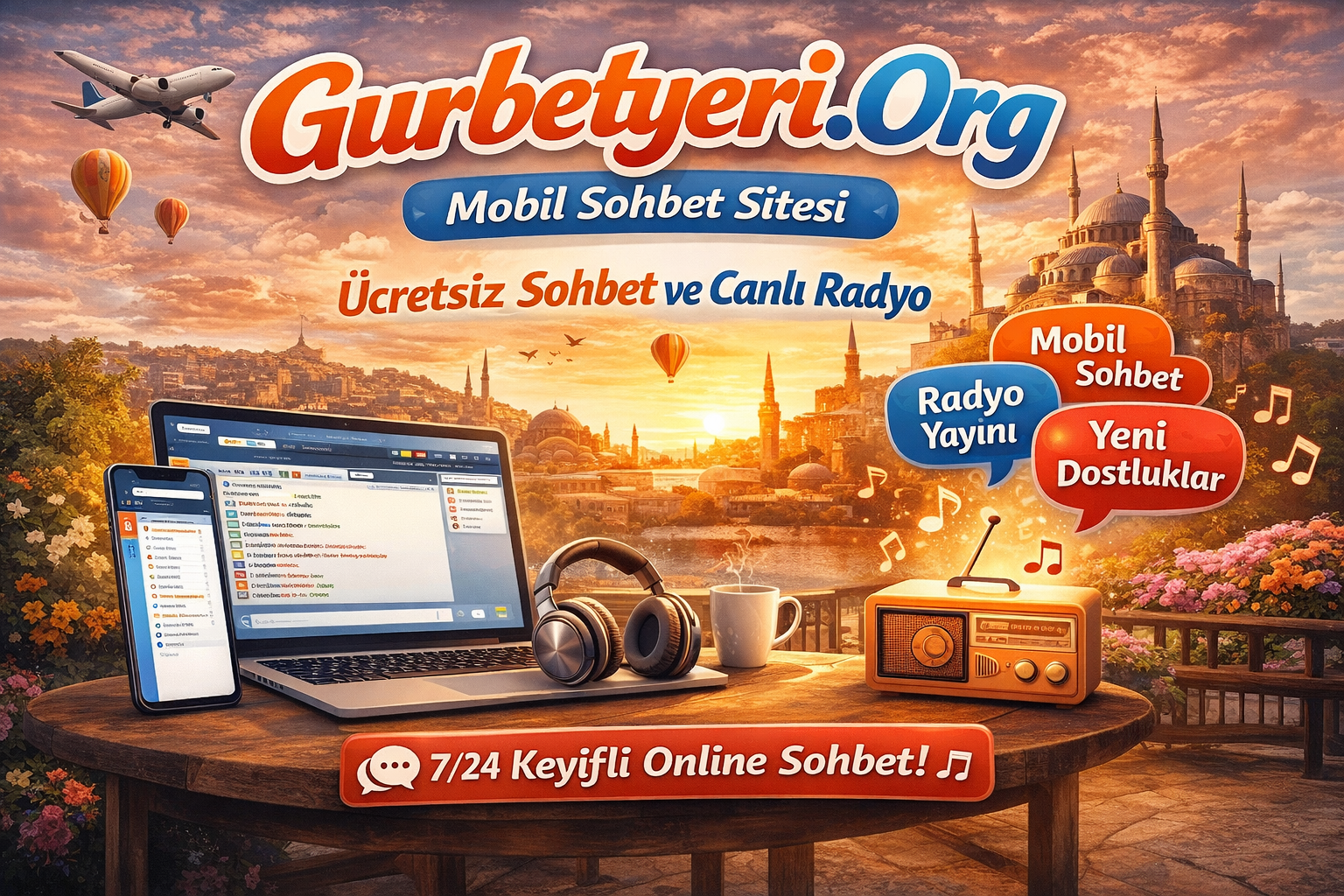Gurbetyeri.org Mobil Chat Sitesi ile Online Sohbet
